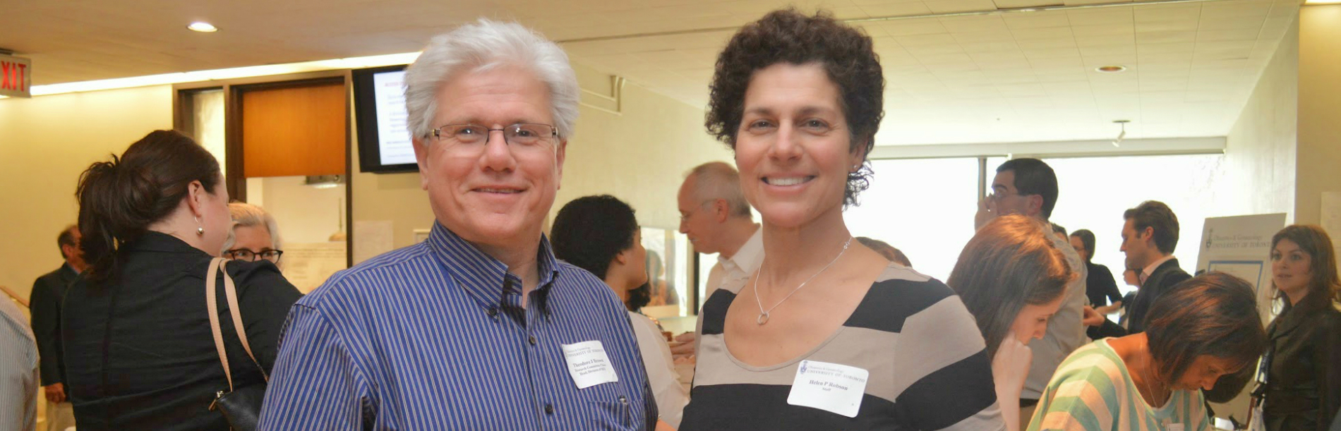 Dr. Ted Brown and Mrs. Helen Robson, Research Coordinator Research day