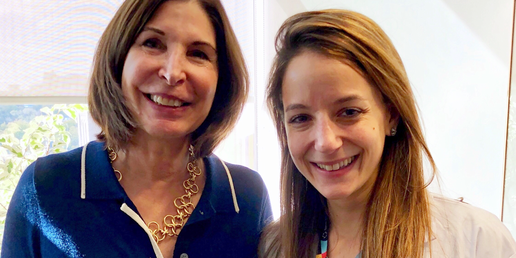 Dr. Ruth Ronn pictured with Dr. Ellen Greenblatt, Medical Director at Mount Sinai Fertility